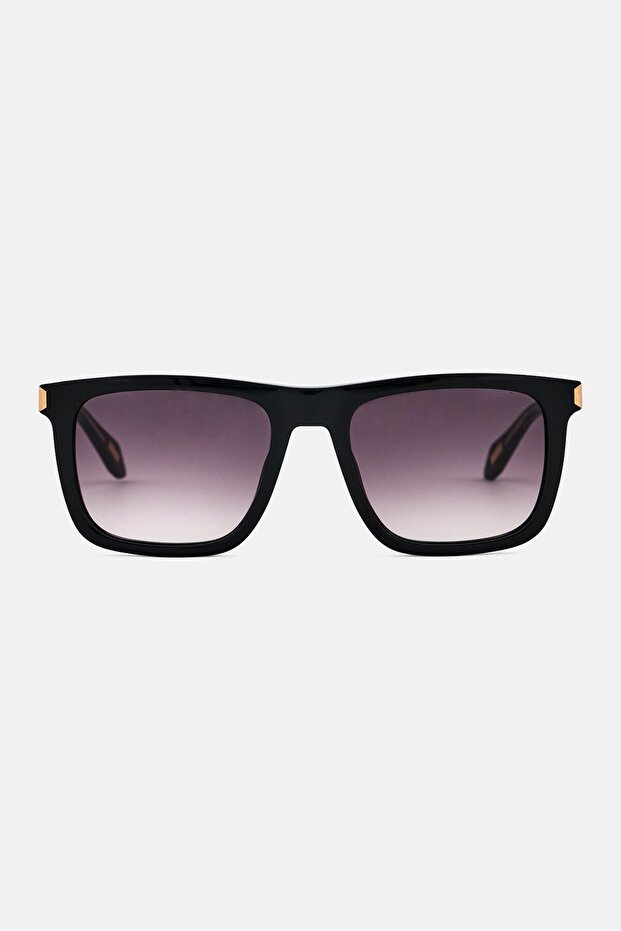 Women SJC035 Square Sunglasses, Black
