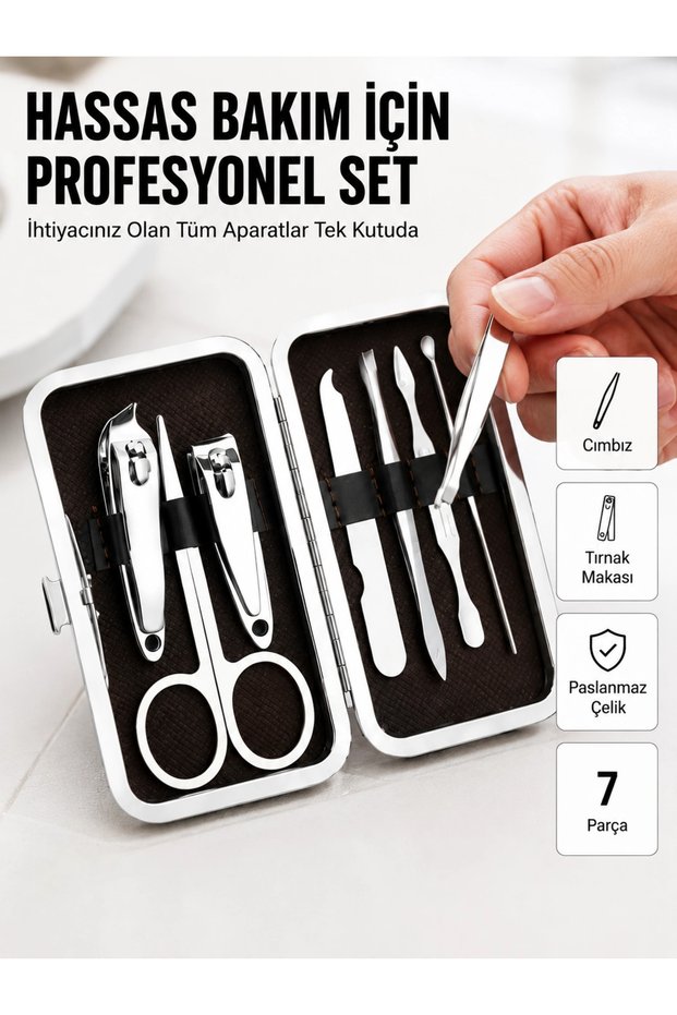 Stainless Steel Set Special for Nail and Eyebrow Care
