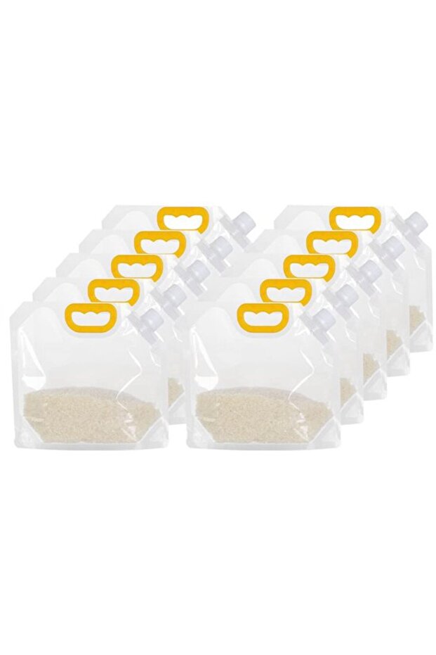 10 transparent moisture-proof grain bags