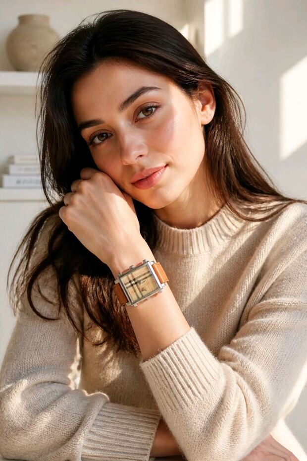 Premium Leather Strap Watch