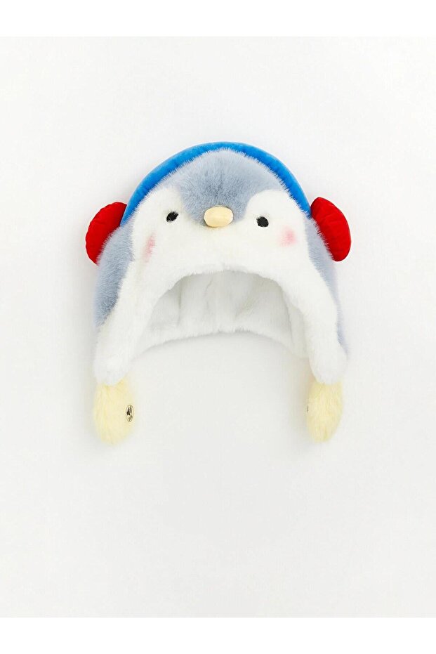 Boy's Snow Hat with Penguin Figure (W6)