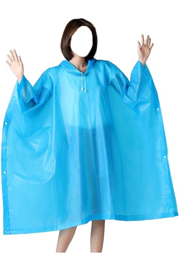 2 magenta EVA waterproof ponchos.