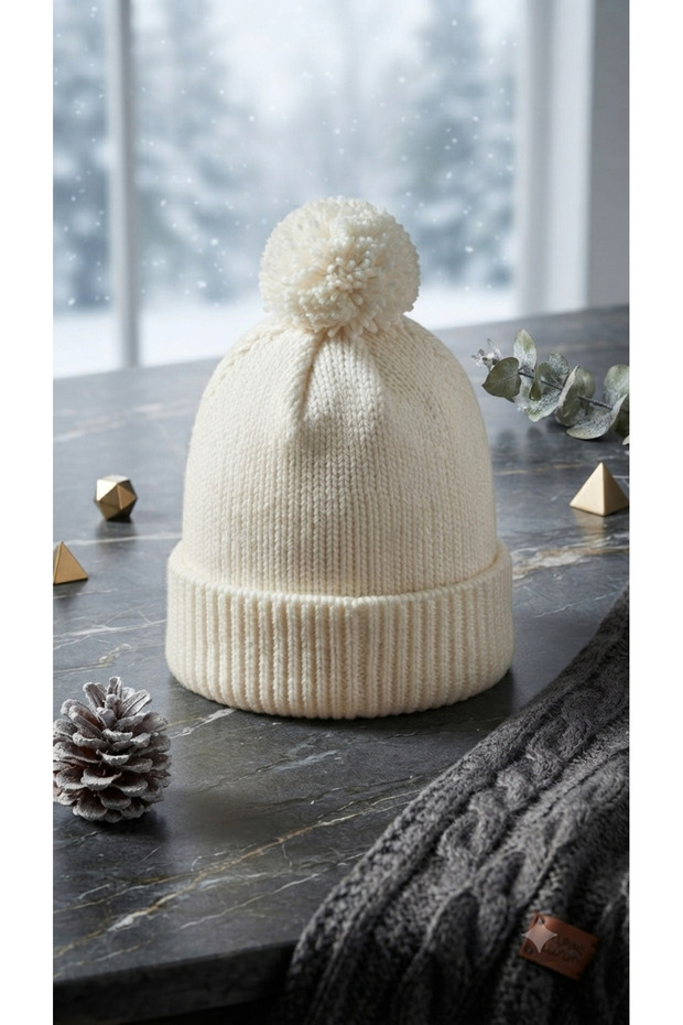 Knitted Double Layer Knitted Beanie for Children