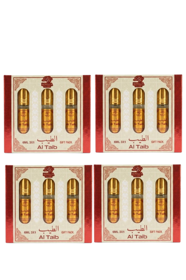 4 قطع من مجموعة هدايا الطيب 3 × 6 مل