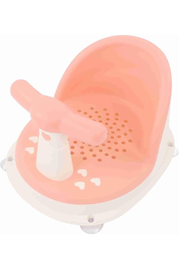 Baby Bathtub, Foldable Non Slip Design with Powerful Suction Cups Adjustable Backrest Infant