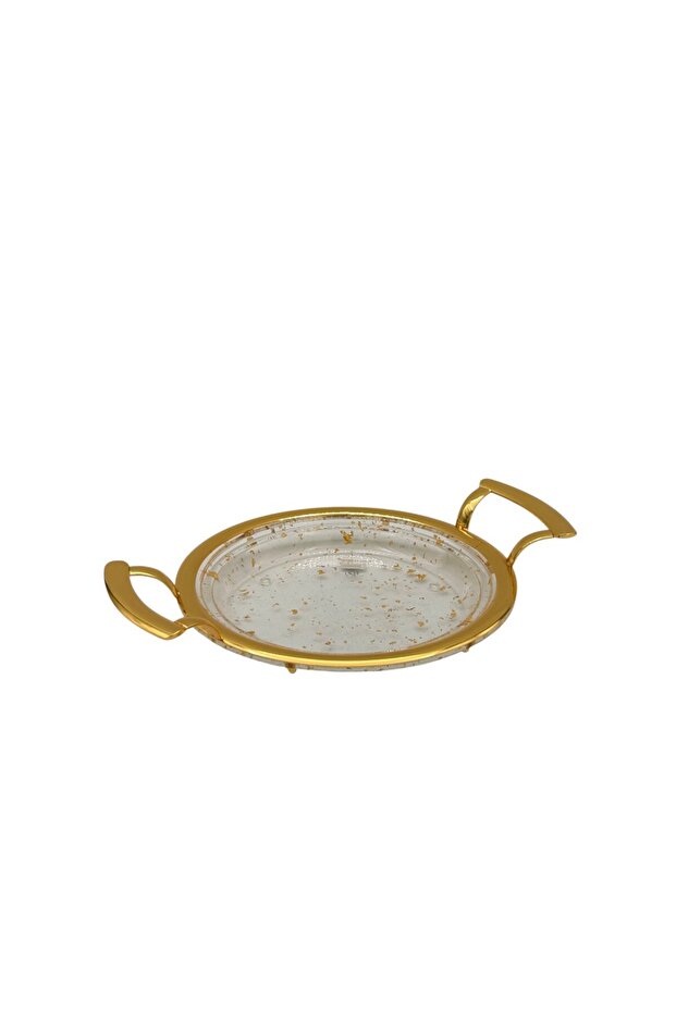 Round Serving Tray 9.5 Inches – Practical Tray for Snacks, Desserts & Drinks