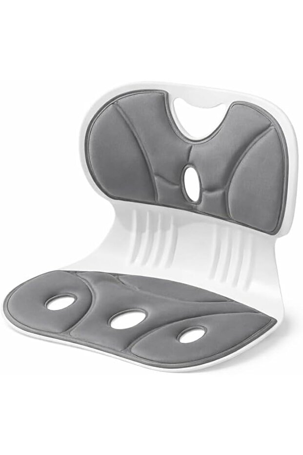 Ergonomic Back and Lumbar Support with Detachable Cover,for Good Posture Correction and Pain Relief,