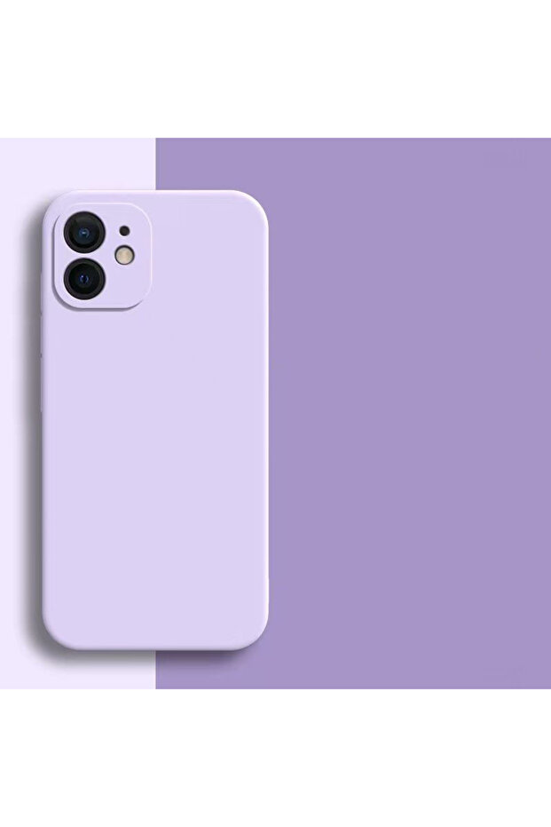 iPhone 12 mini Purple Liquid Silicone Protective Phone Case For iphone 11 12 13 mini 14 15 16 16e 17
