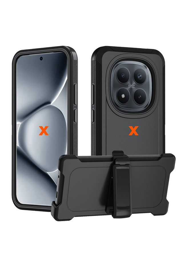 Redmi note 15 5G Single clip NO case Ott Style 3-Layer Case For MI Redmi Note 15 14 13 Pro+ 5G 4G He