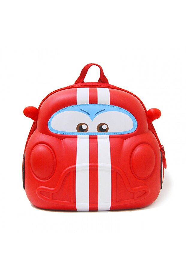 Car Kids Backpack 3D Design Red