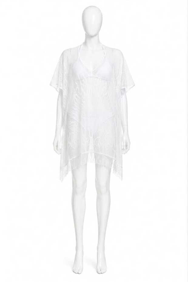 Tasseled Mesh Pareo