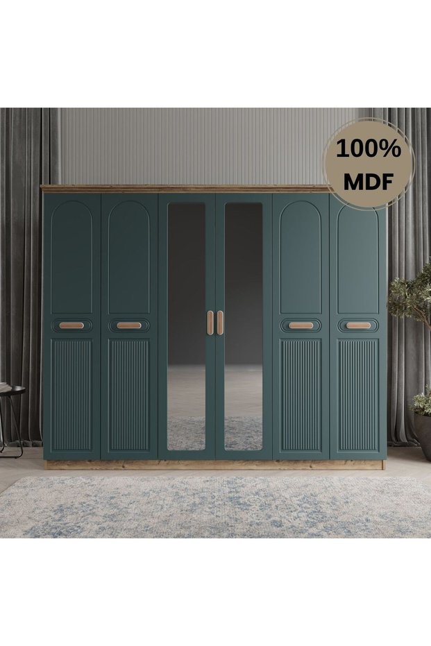 Pera 6 kapak MDF gardırop