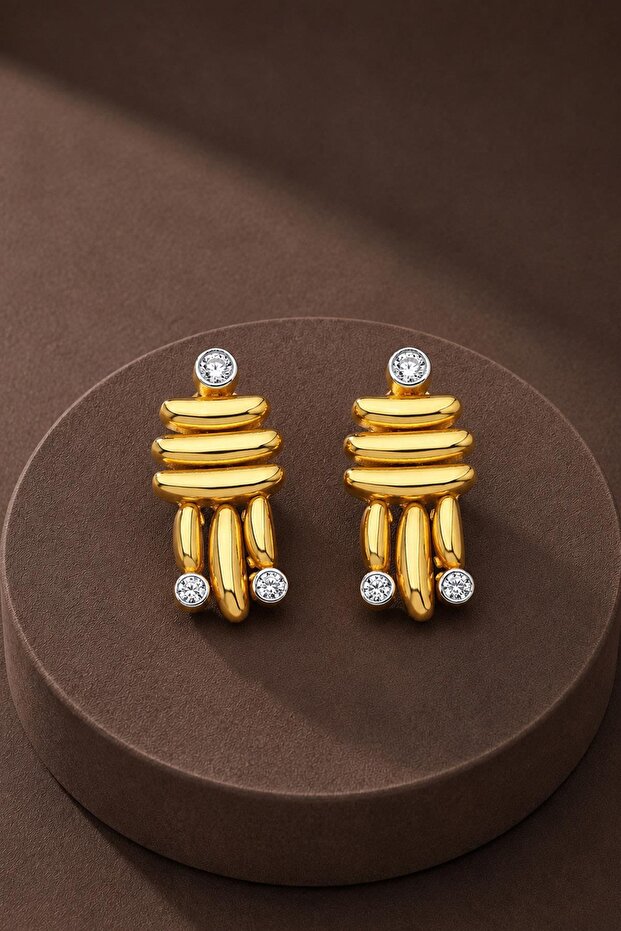 Perus Geom Minimal Earrings