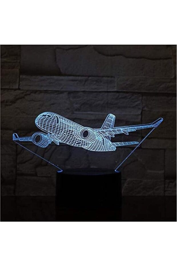 3D Smart LED Bedside Lamp airplane