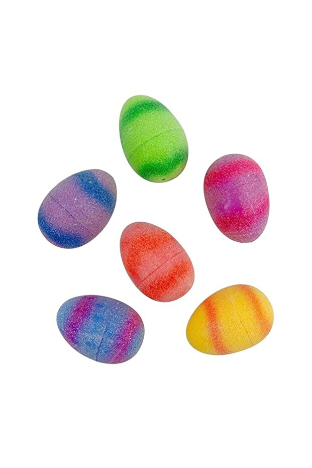 Smiffys Easter Glittered Filler Eggs 8cm 6Pcs/Pk