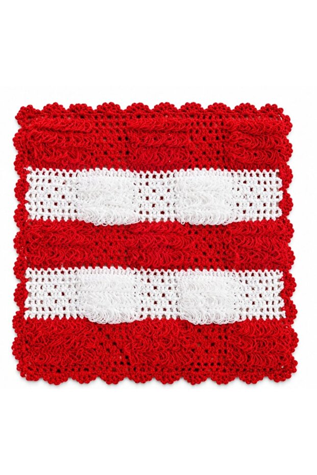 Hand-knitted loofah soap dish + soap