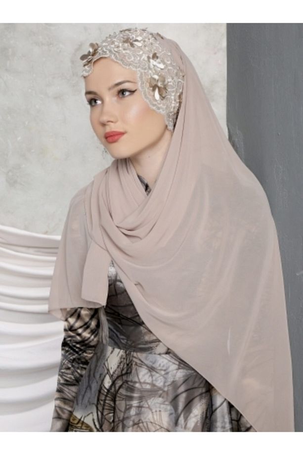 Üç Boyutlu Şal \ Bej - 6