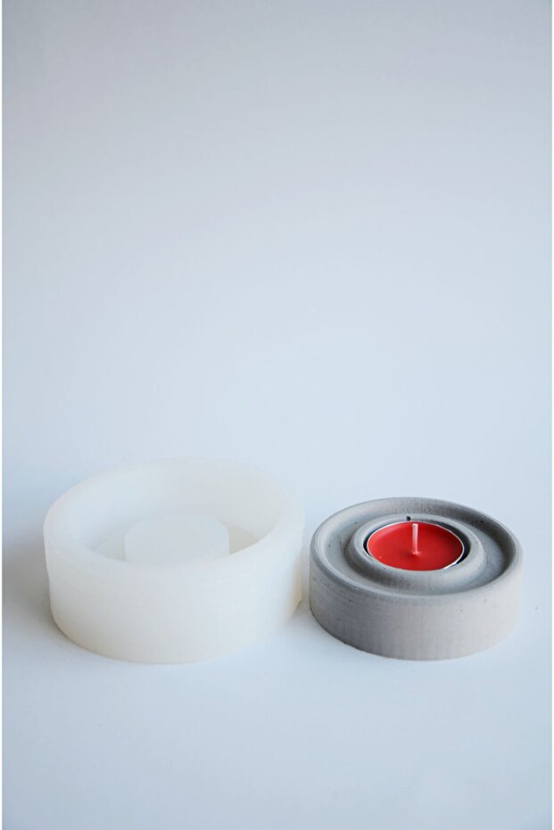Tealight (MUMLUK) Silikon Kalıbı (TEKLİ) - 7