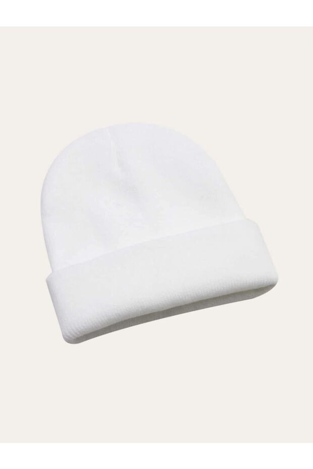 Unisex Basic Baret White - 2