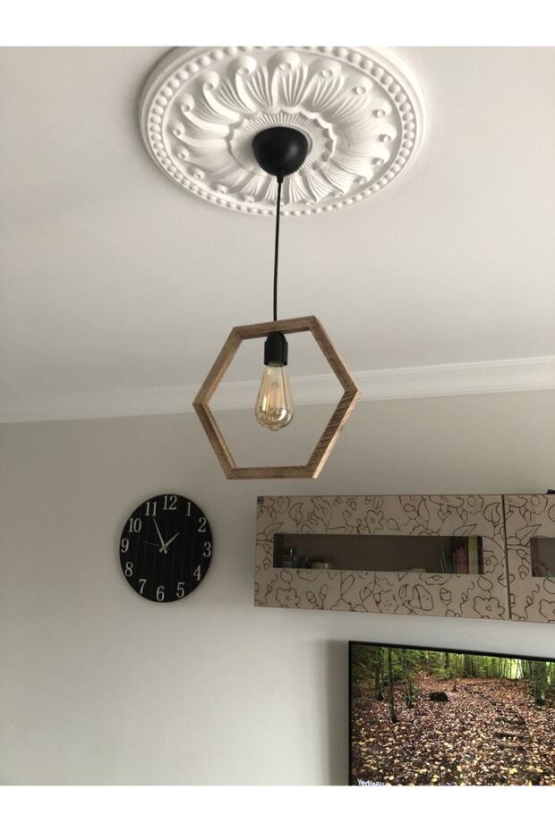 Ahşap Avize - 2
