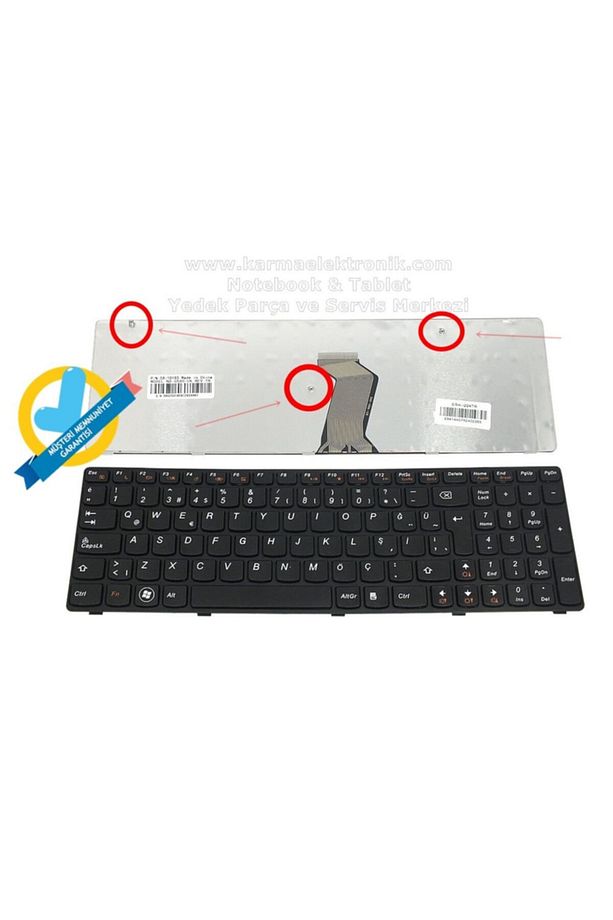 Ideapad Z580, Z580a, Z580a-ıfı, Z580a-ıth Notebook Klavyesi (siyah Tr) - 1