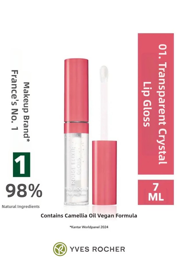 Glass Shine Moisturizing Gloss High Pigmented Lip Gloss 7 ml Transparent Crystal