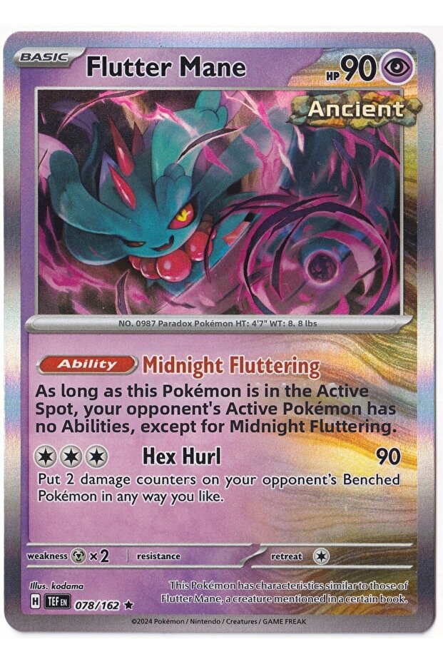 Flutter Mane [Holo] 078/162 - Temporal Forces - Card (Mint)