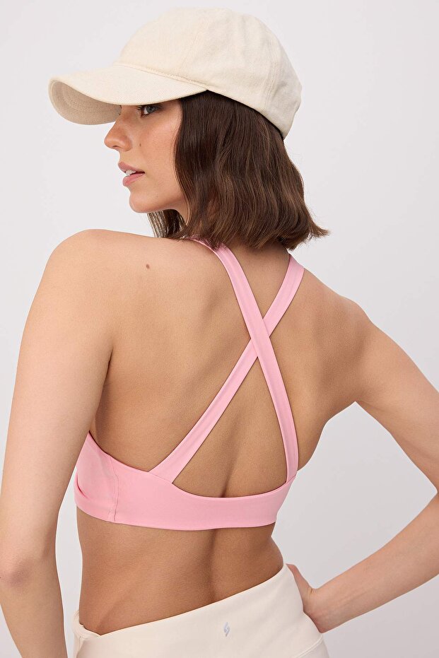 Pembe Dalgıç/Scuba Kaplı Spor Sütyeni THMSS25SS00021 - 6