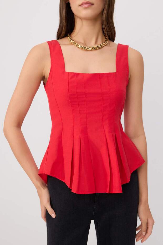 Kırmızı Bluz TWOSS26BZ00992 - 3