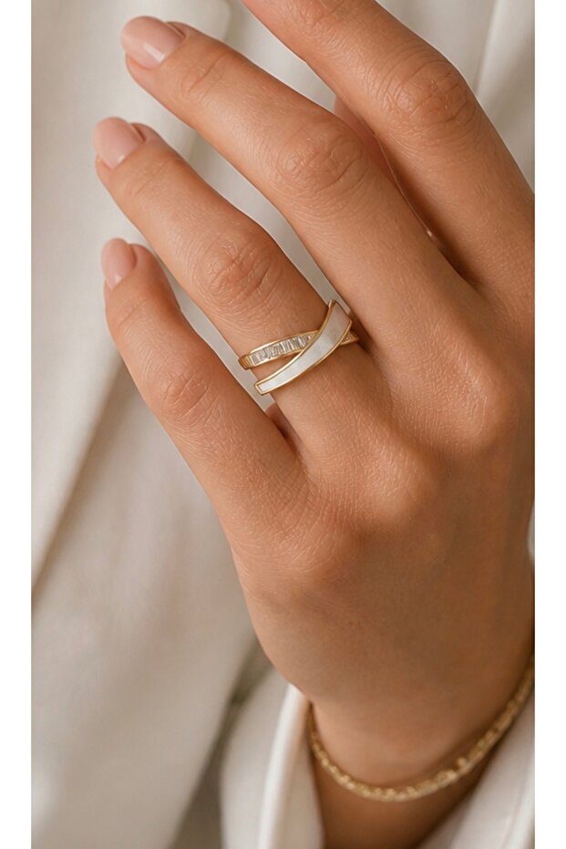 Steel Design Ring Gold Color Adjustable to Fit Finger. Does Not Tarnish.