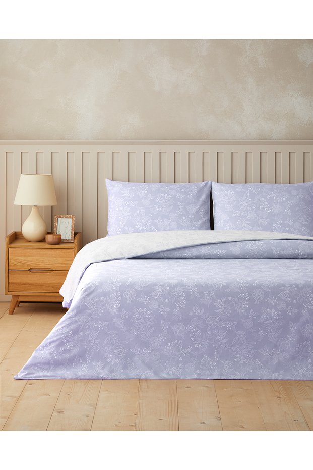 Lilitha Easy-Iron Single Duvet Cover Set with Sheets 160X220 cm Lilac