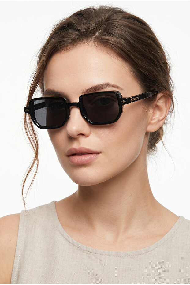 Black Matte UV400 Filter Women's Sunglasses G24LV1919R04