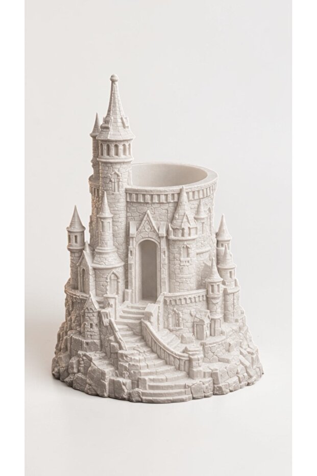 Castle Design Decorative Pen Holder - Gothic Fantastic Desktop Organizer