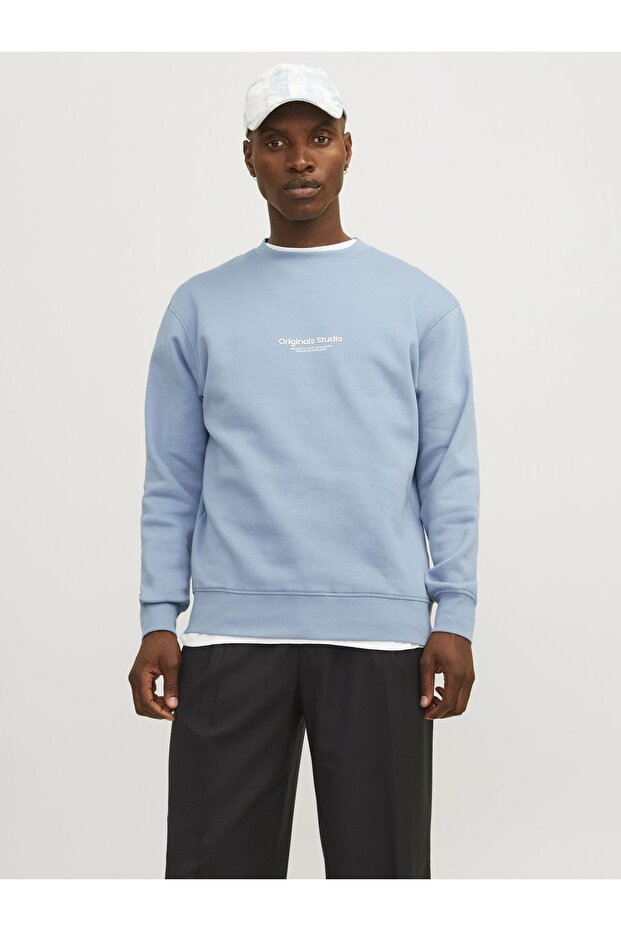 Sweatshirt mit Rundhalsausschnitt - 1