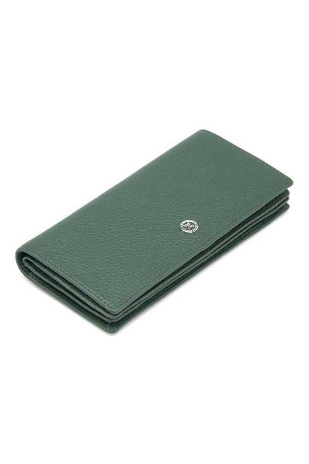 Green Genuine Leather Women's Wallet - S1Cb00005685-I5T