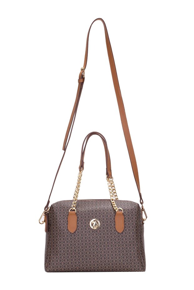 Brown-Tan Women's Shoulder Bag Us8100 Online Exclusive