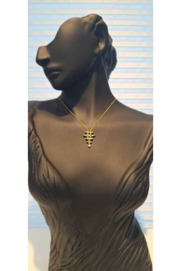 Pyramid Steel Necklace
