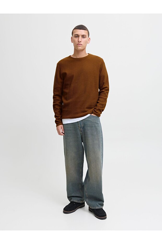 Strickpullover Einfarbig Strickpullover - 4
