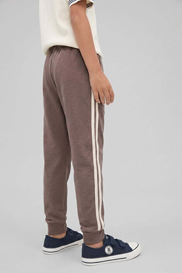 Striped Detail Tracksuit 1-10 Years Old Mink