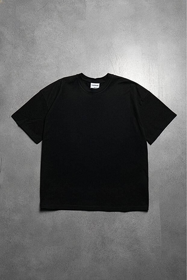 Ανδρικό μπλουζάκι Crupt Essentials Μαύρο Oversize - 2