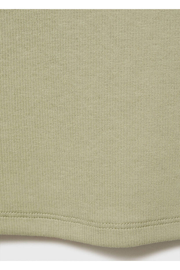 Gestrickte Baumwollbluse aus Gummi - 5
