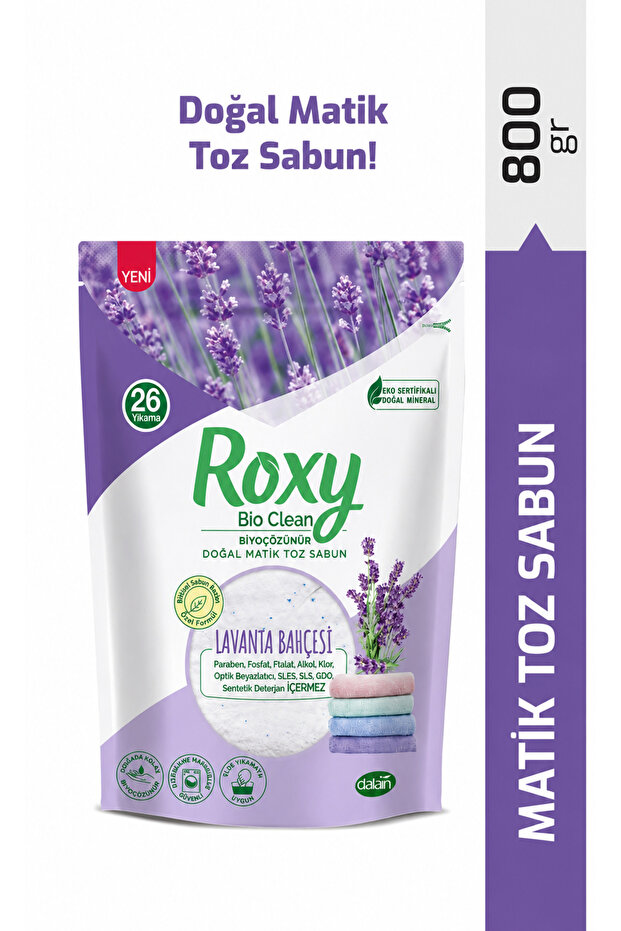 Roxy Toz Deterjan 800gr Lavanta Bahçesi - 1