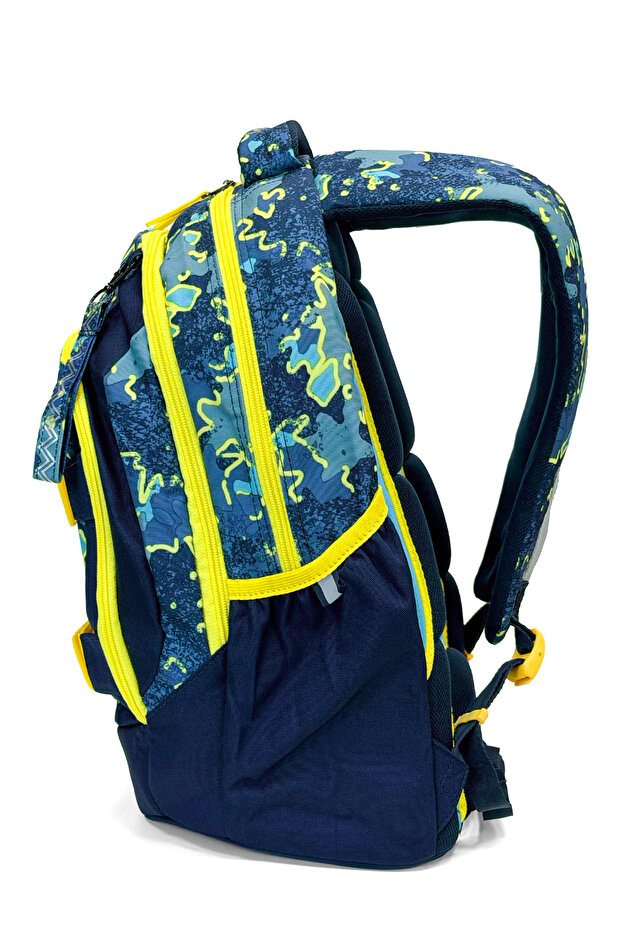 Multicolor Patterned School Backpack 24437 - 2