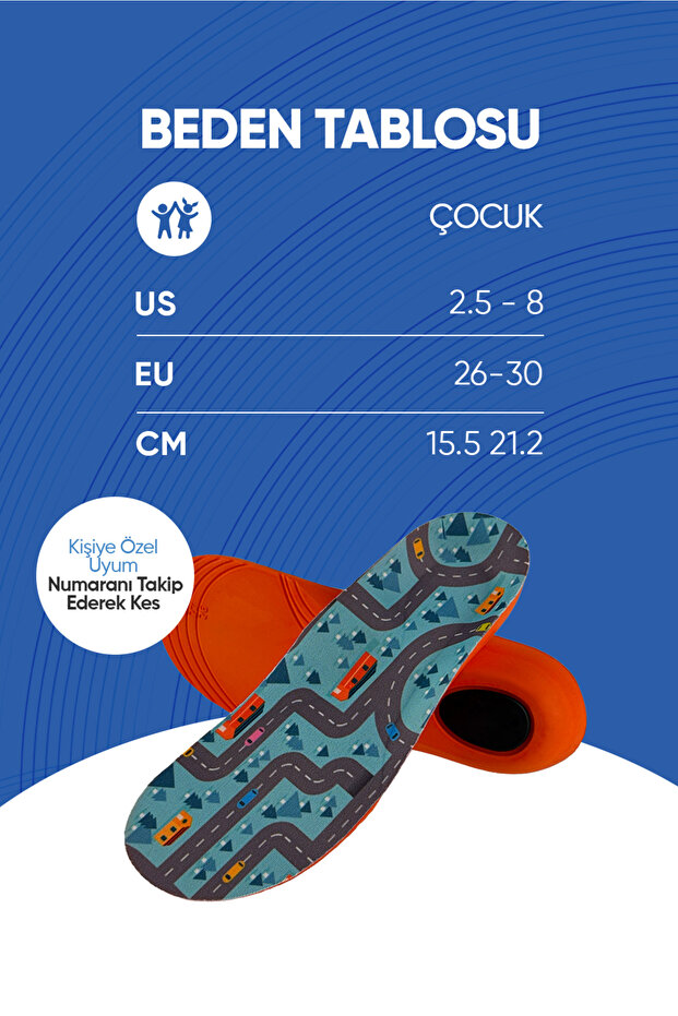 AirTag'li Çocuk Takip Tabanlığı - Smart Tag Konum Takipli Akıllı Ayakkabı Tabanlığı - 6