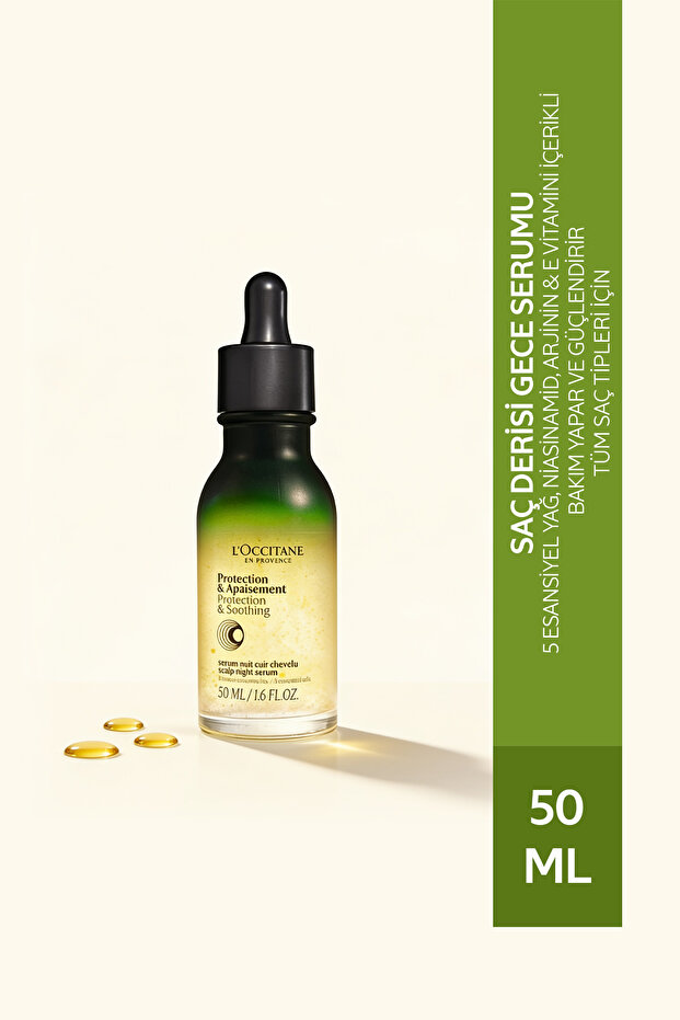 Scalp Night Serum, Containing 5 Essential Oils, Niacinamide, Arginine, Vitamin E, 50 ml
