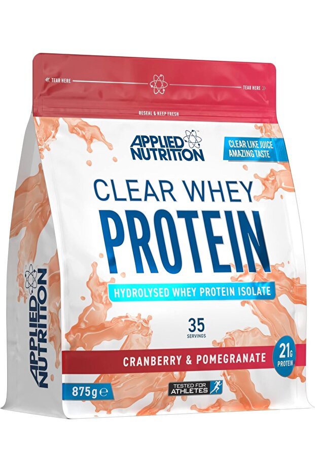 Clear Whey Protein Isolate, Refreshing High Protein Powder, (Cranberry & Pomegranate) (875g - 35 Servings)