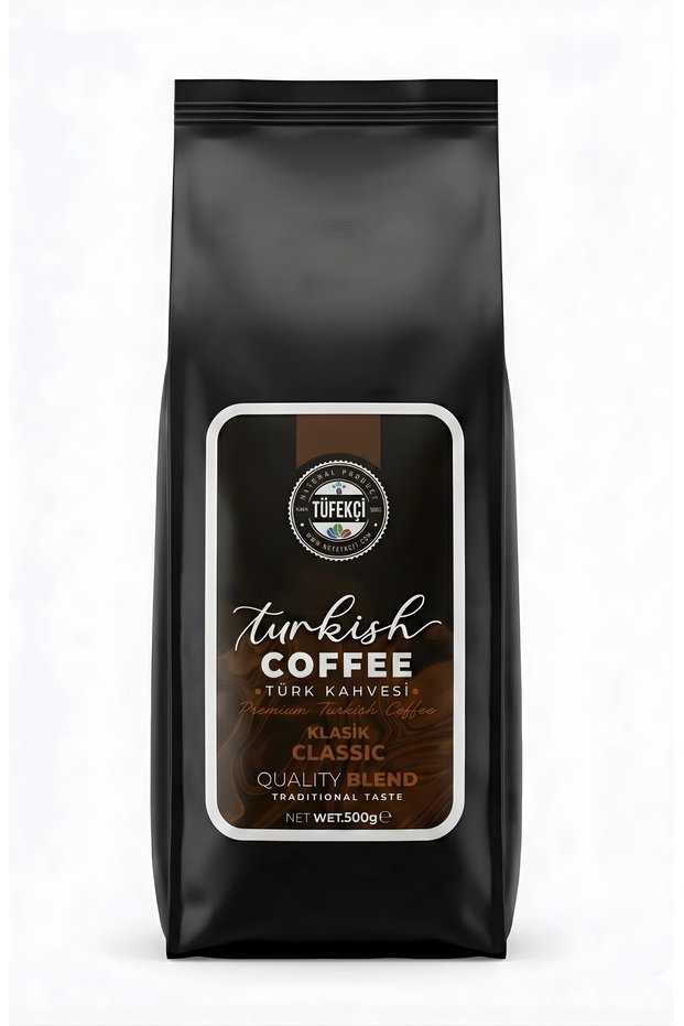 Turkish Coffee 500 Gr | Medium Roasted | Intense Aroma | Cooked on Wood Fire
