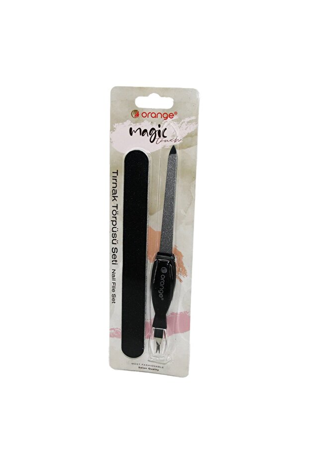 Orange magic org-052 (2in1+ sanding) nail care set (file & nail cuticle cleaning & sanding)