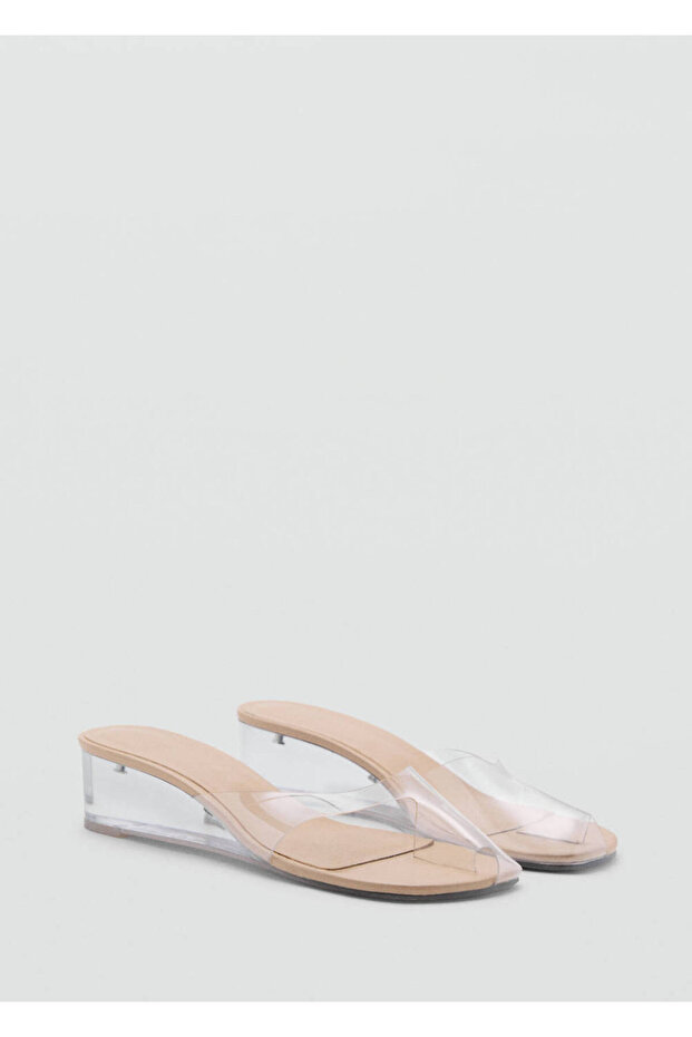 Transparent Wedge Heel Vinyl Sandals