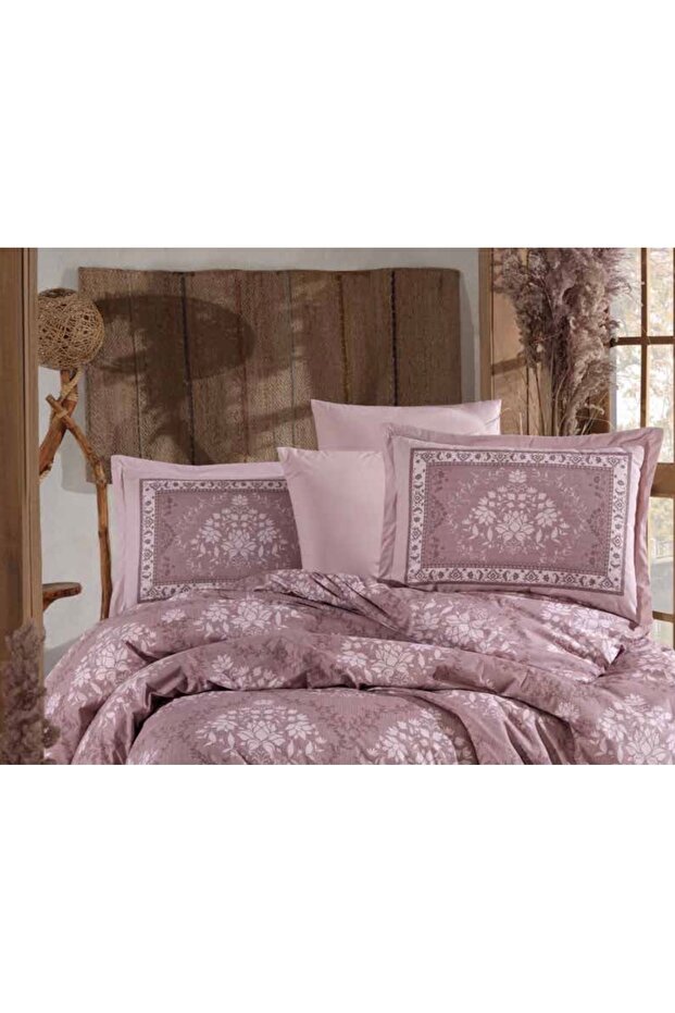 Clasy Ranforce 2-Piece Pillowcase with Cover 50X70 +5 cm Flounce Zahara Brown